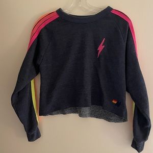 Aviator Nation Bolt Cropped Sweatshirt